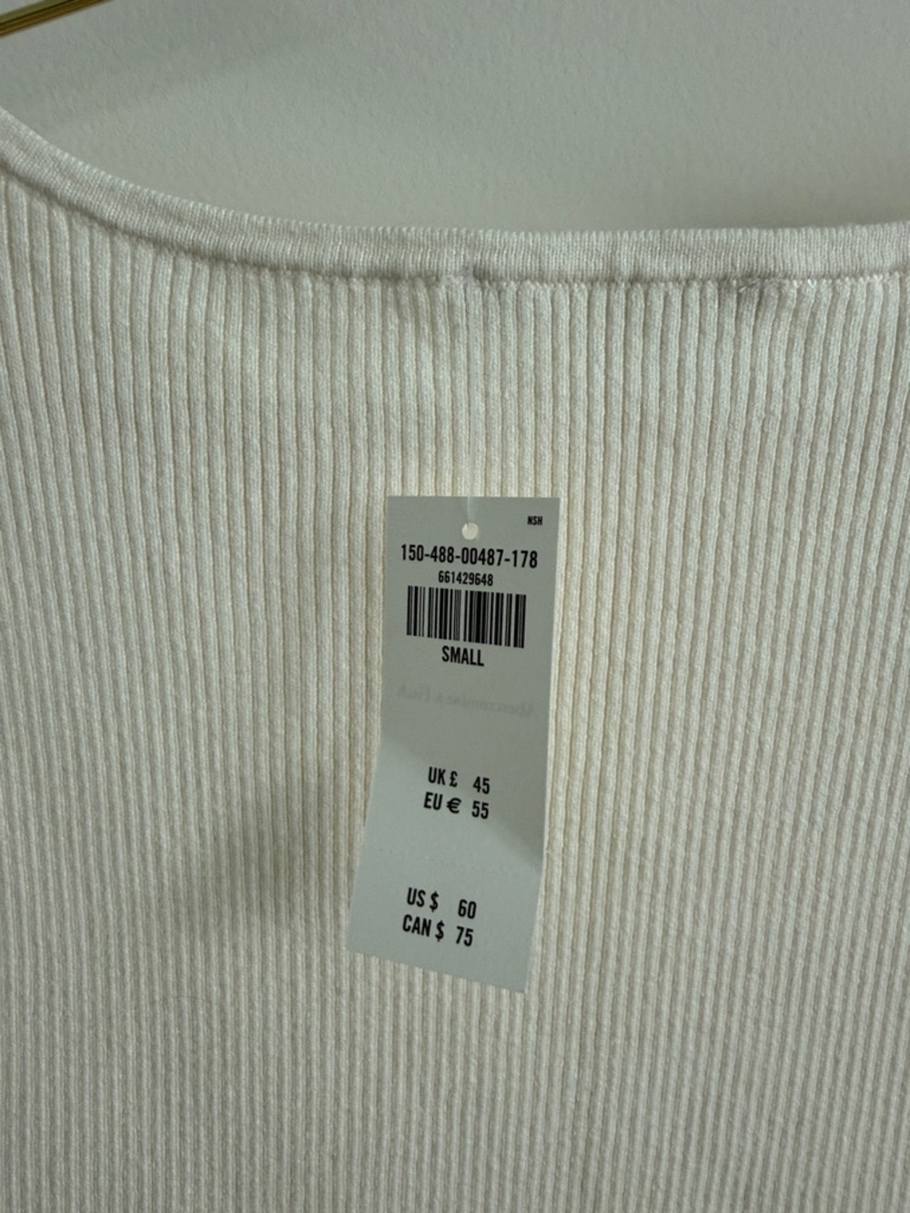 Asymmetrical Button Sweater Tank - Picture 5 of 5